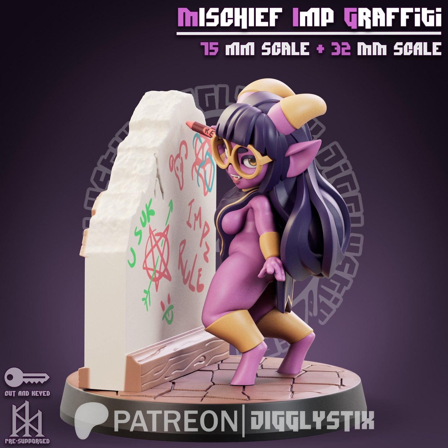 Mischief Imp Graffiti Miniature | Jigglystix