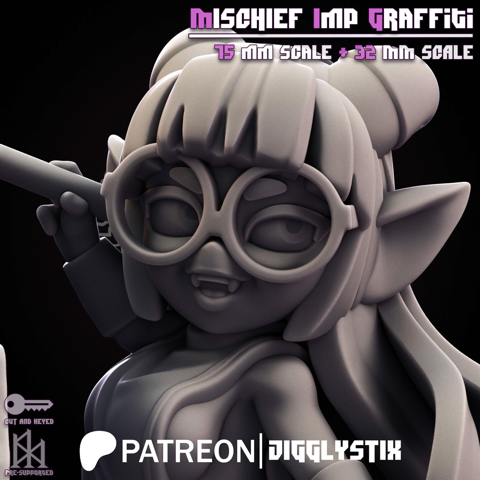 Mischief Imp Graffiti Miniature | Jigglystix