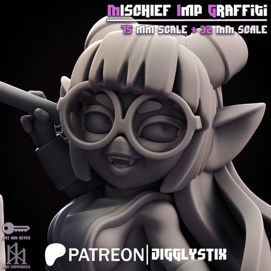 Mischief Imp Graffiti Miniature | Jigglystix