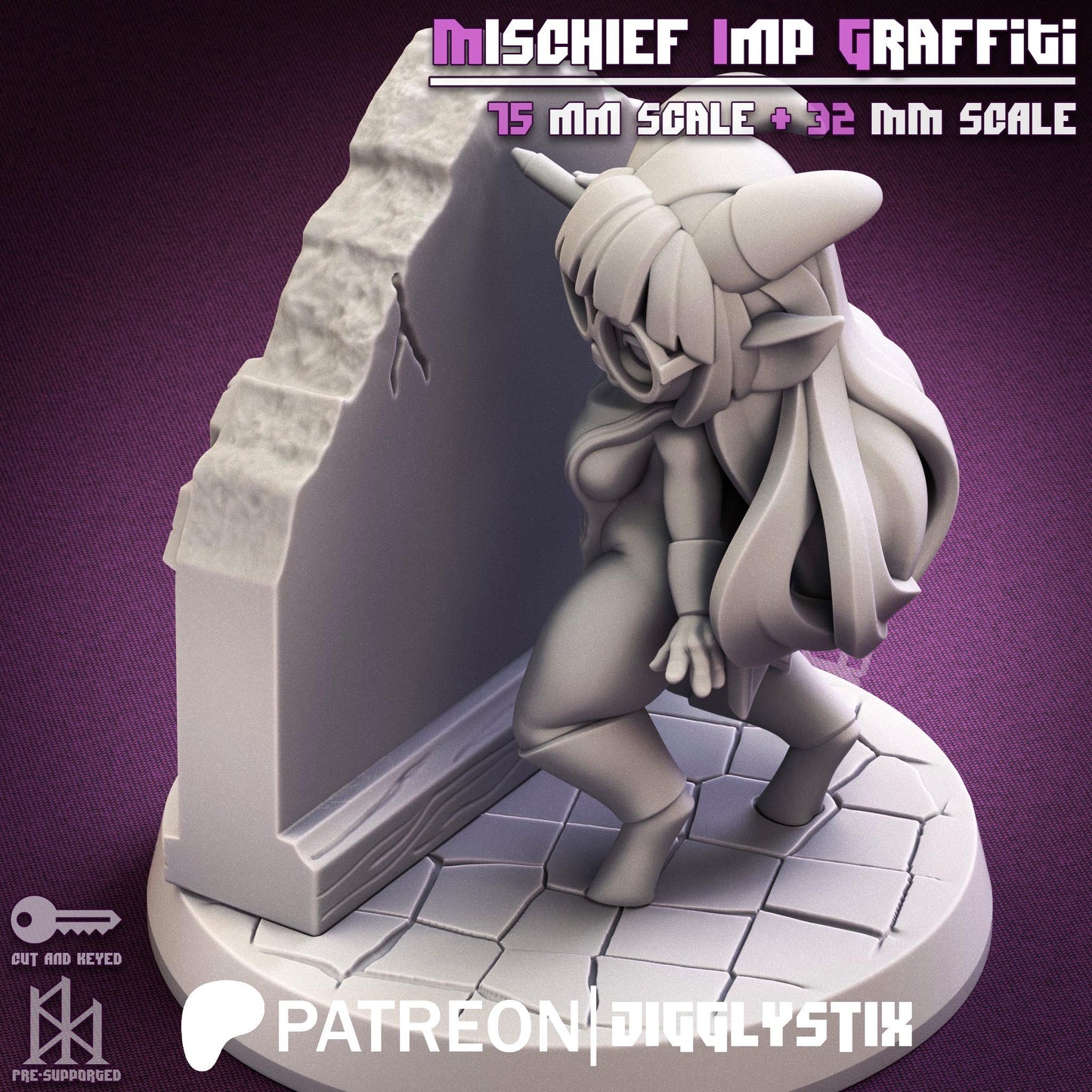 Mischief Imp Graffiti Miniature | Jigglystix