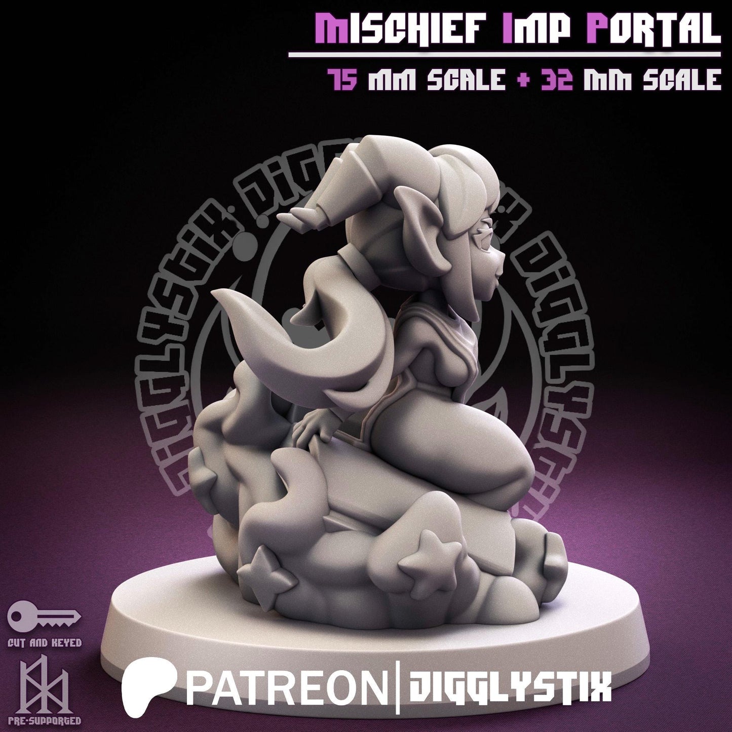 Mischief Imp Portal Miniature | Jigglystix