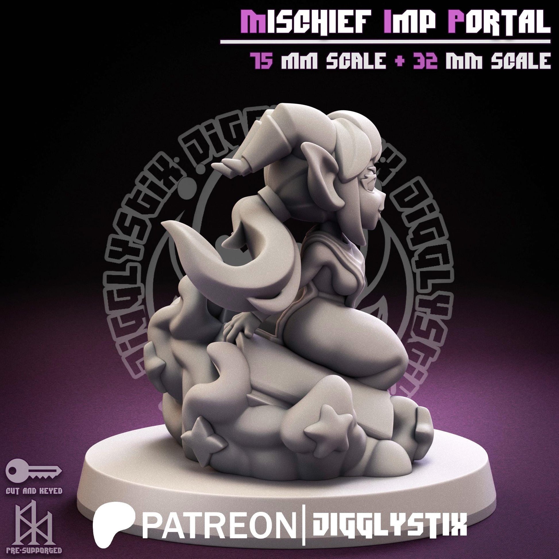Mischief Imp Portal Miniature | Jigglystix