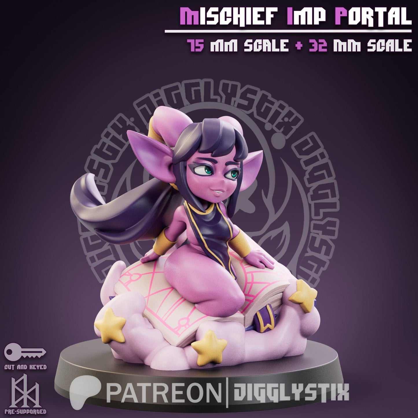 Mischief Imp Portal Miniature | Jigglystix