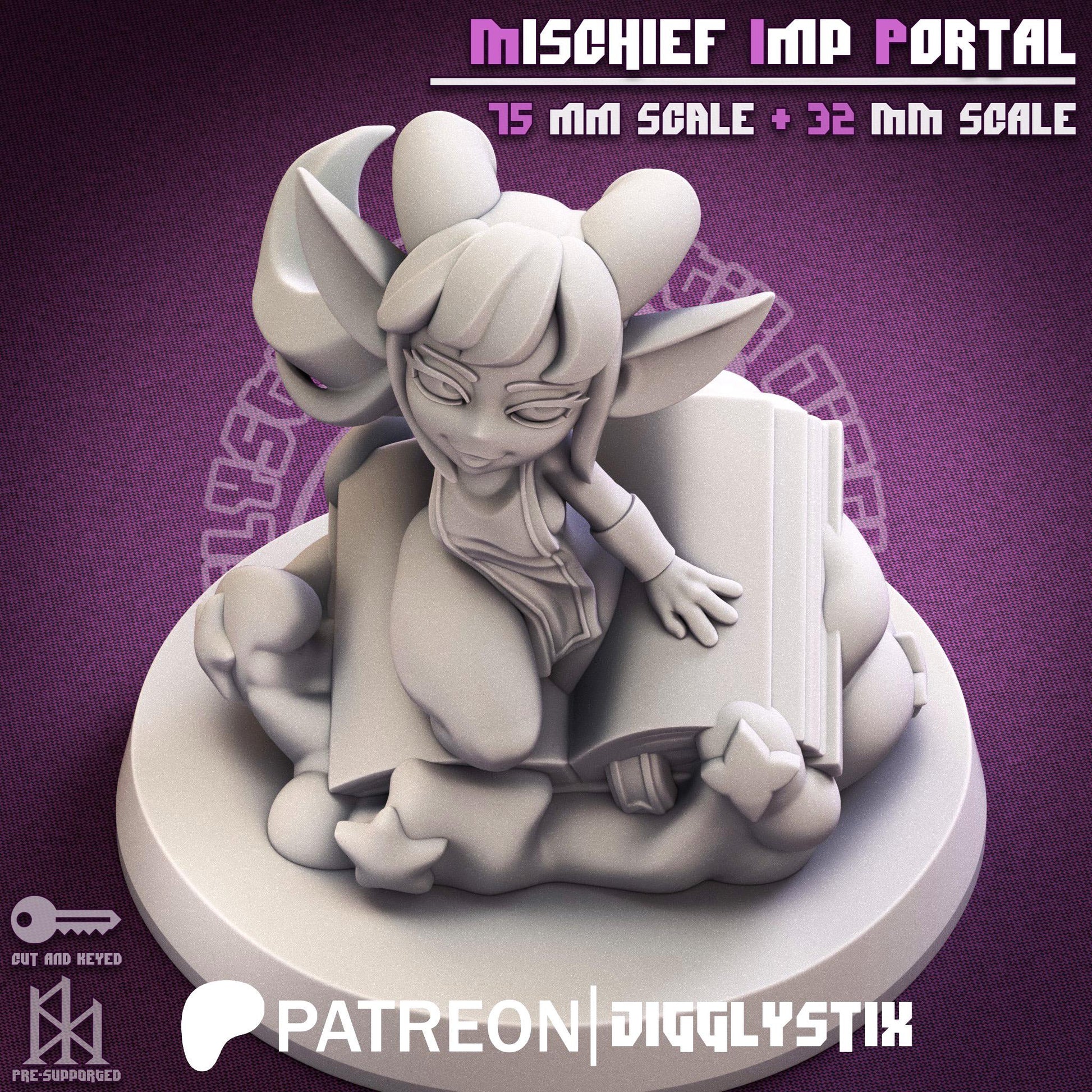 Mischief Imp Portal Miniature | Jigglystix