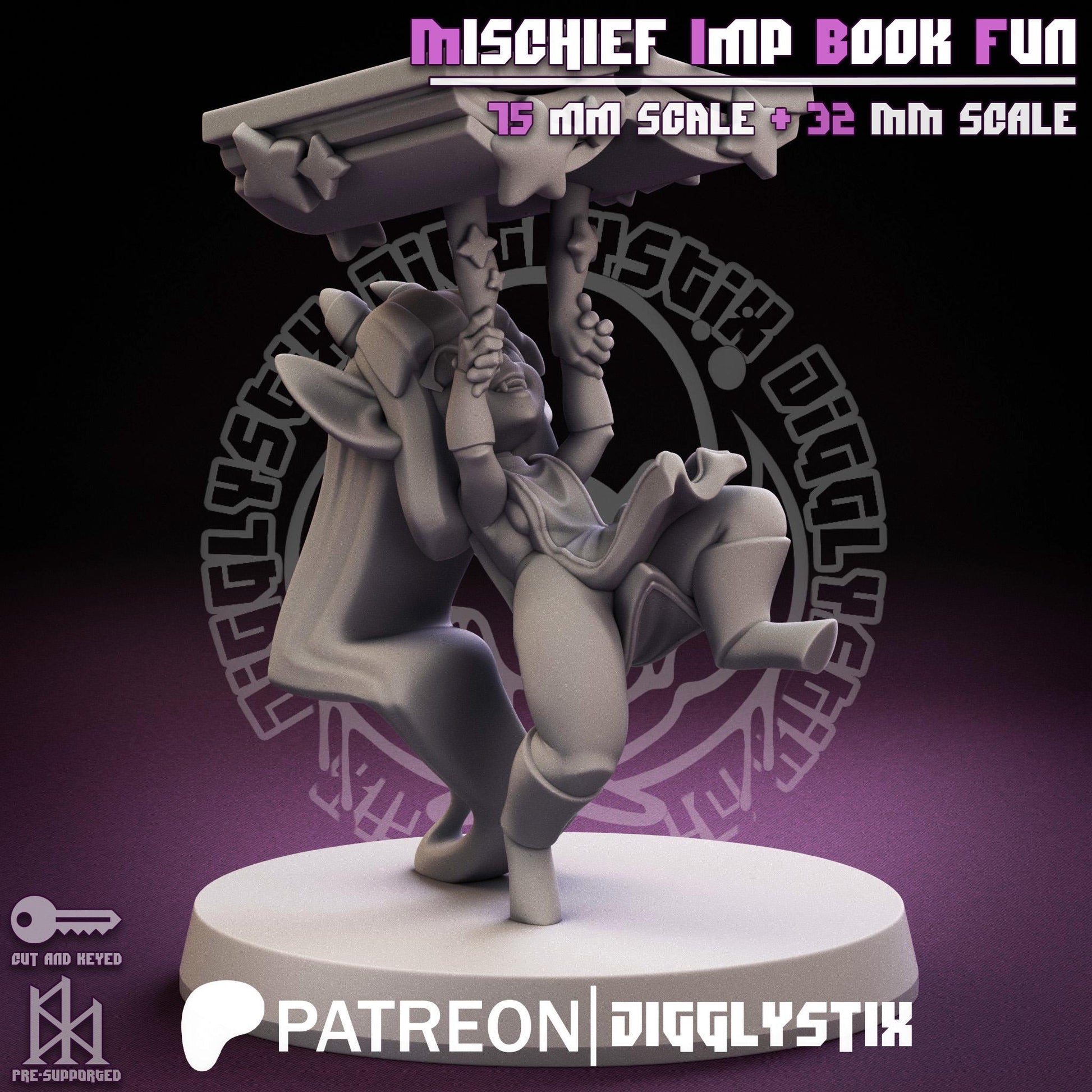 Mischief Imp Book Fun Miniature | Jigglystix