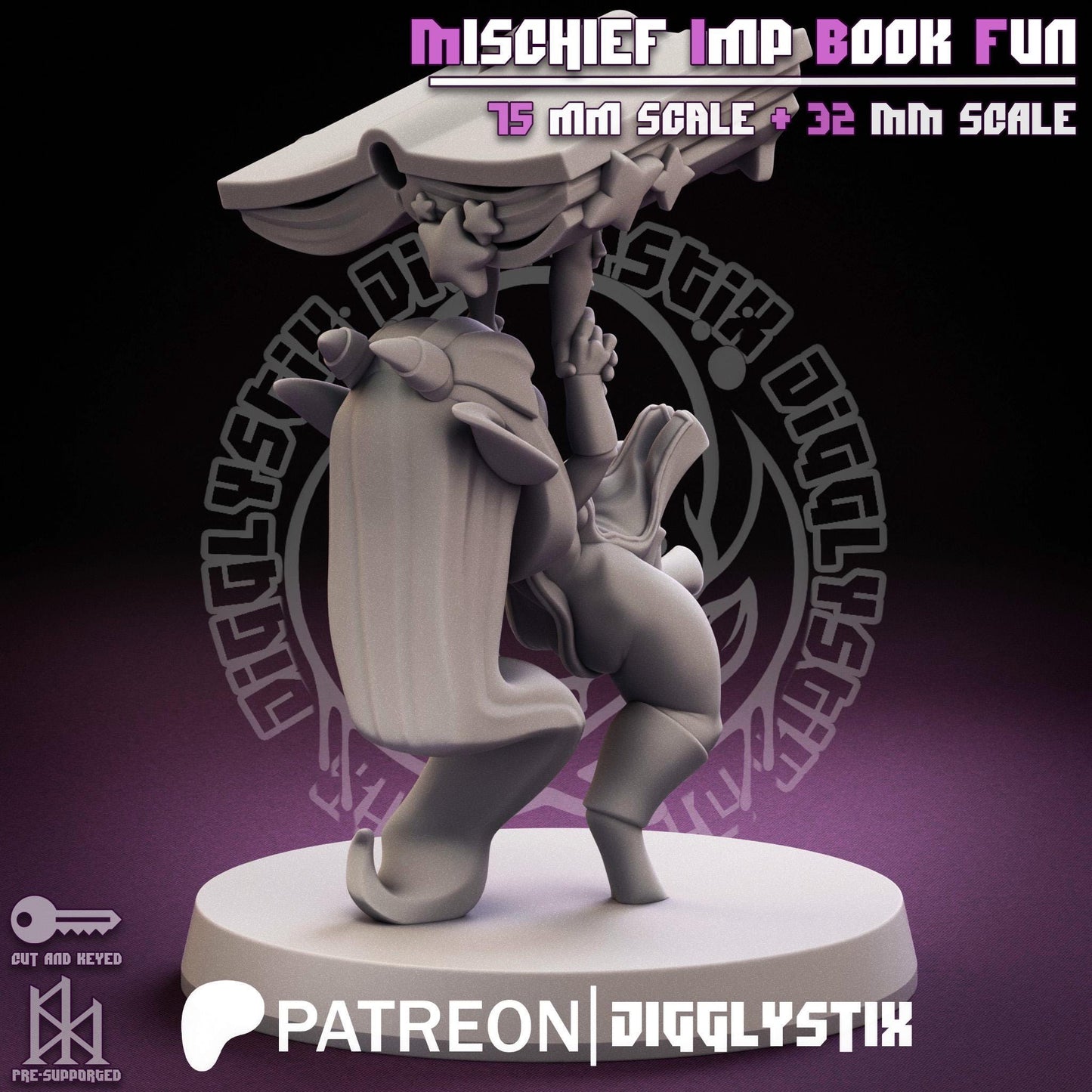 Mischief Imp Book Fun Miniature | Jigglystix