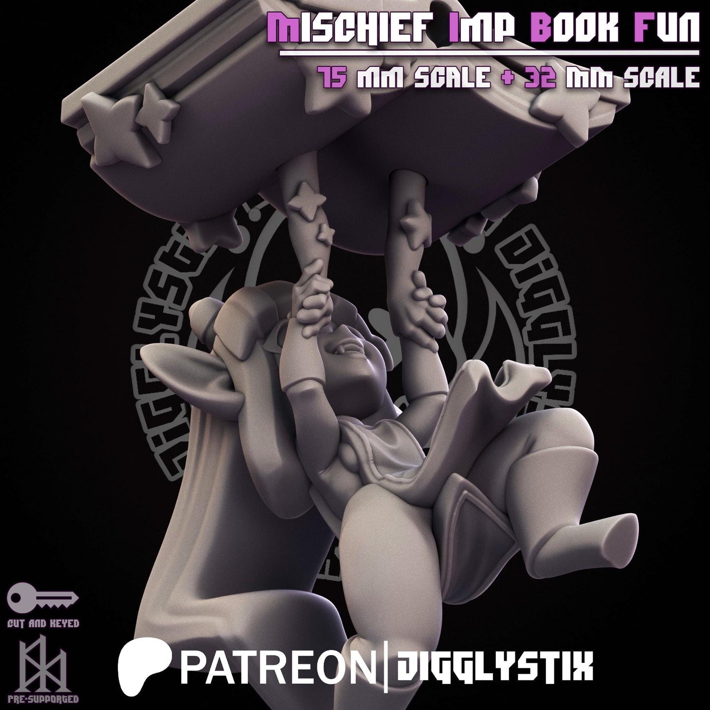 Mischief Imp Book Fun Miniature | Jigglystix