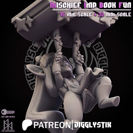 Mischief Imp Book Fun Miniature | Jigglystix