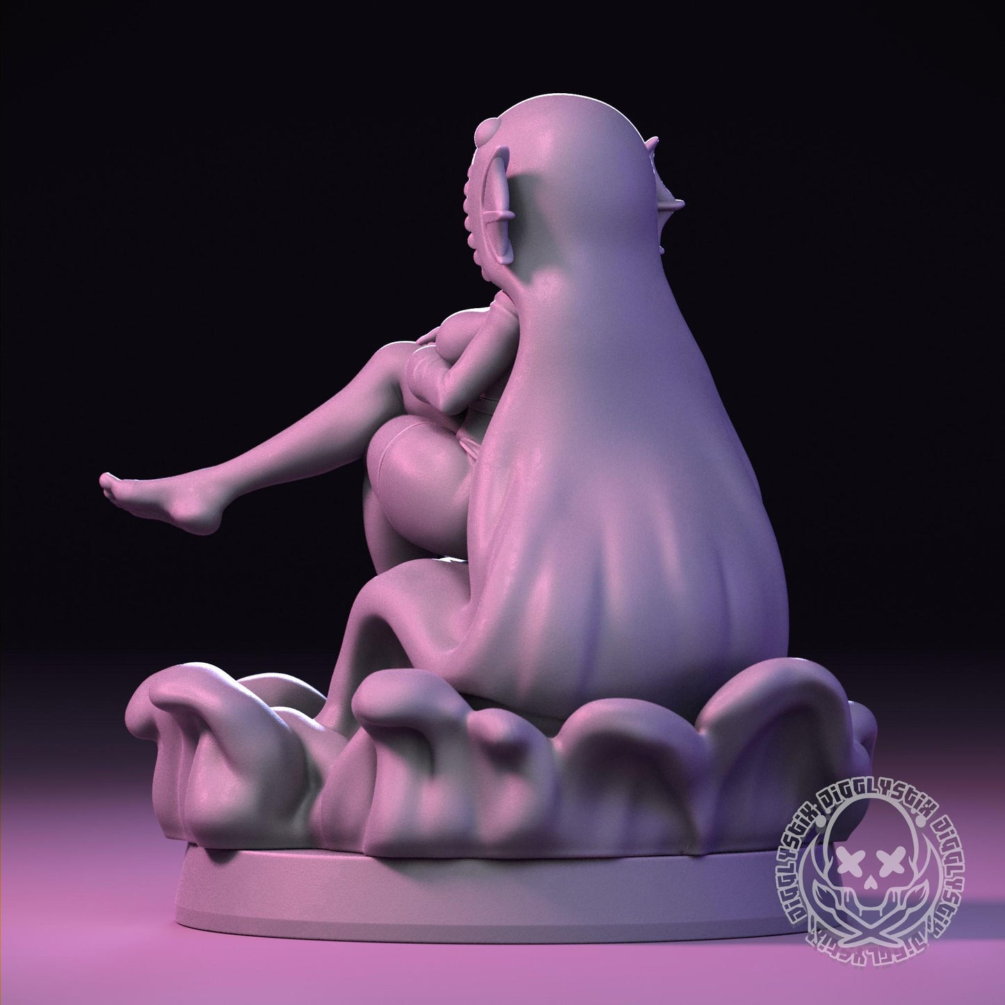 Brave Water Demon Miniature | Jigglystix