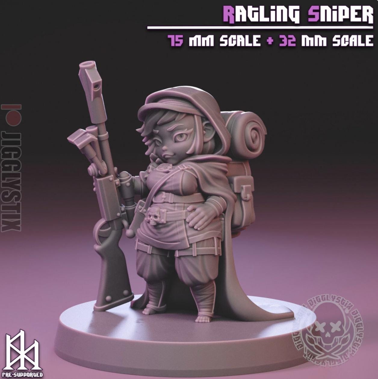 Ratling Sniper Miniature | Jigglystix