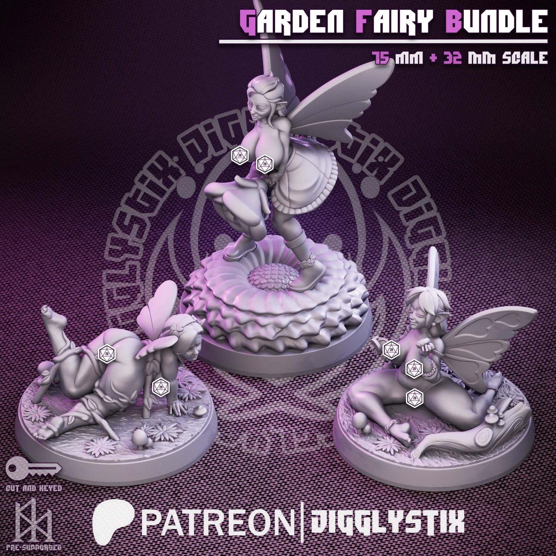 Curvy Fairy Bundle Miniatures | Jigglystix
