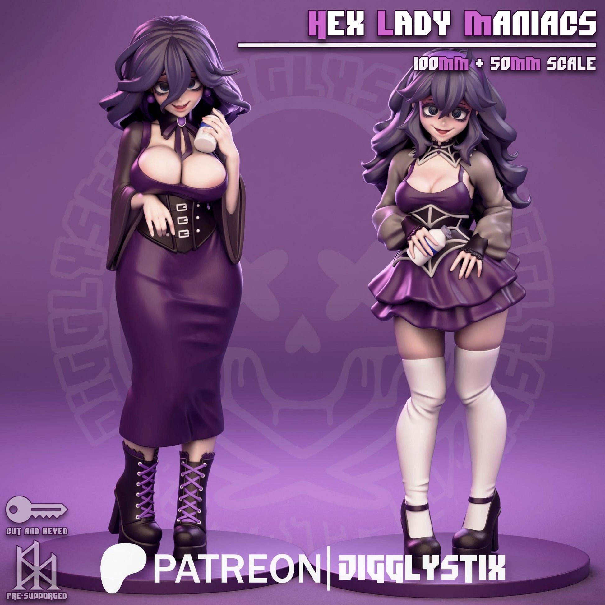 Goth Girl Model Bundle | Jigglystix