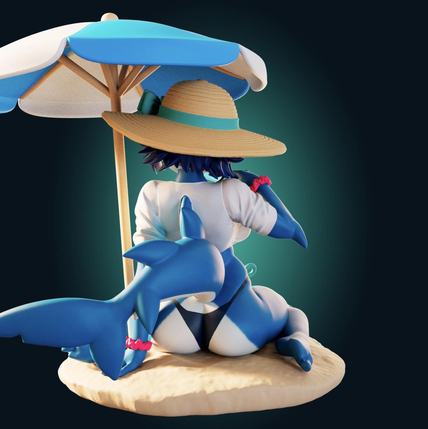 Shark Girl Model Kit | 3D Resin Printed Figurine | Officer Rhu