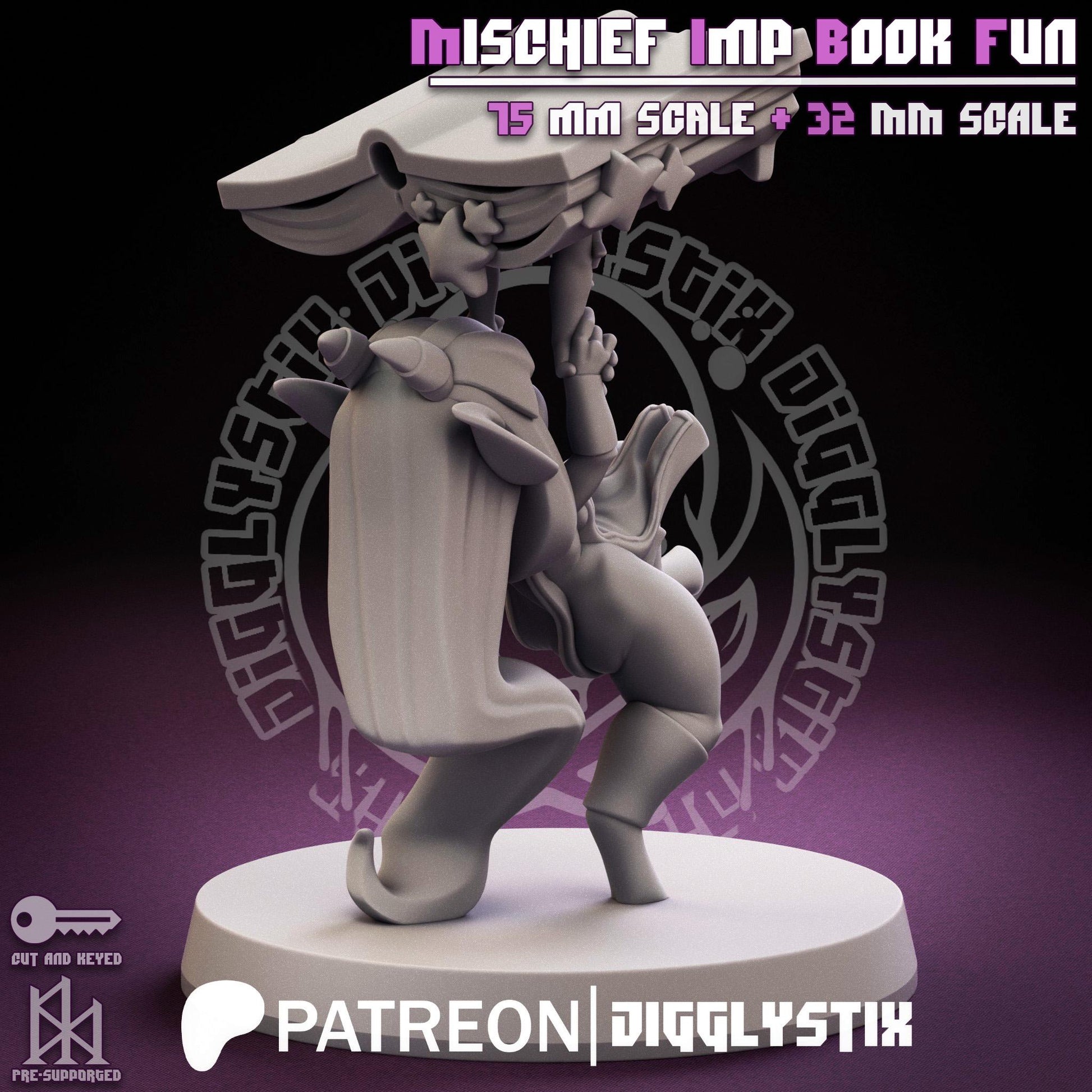 Mischief Imp Book Fun Miniature | Jigglystix