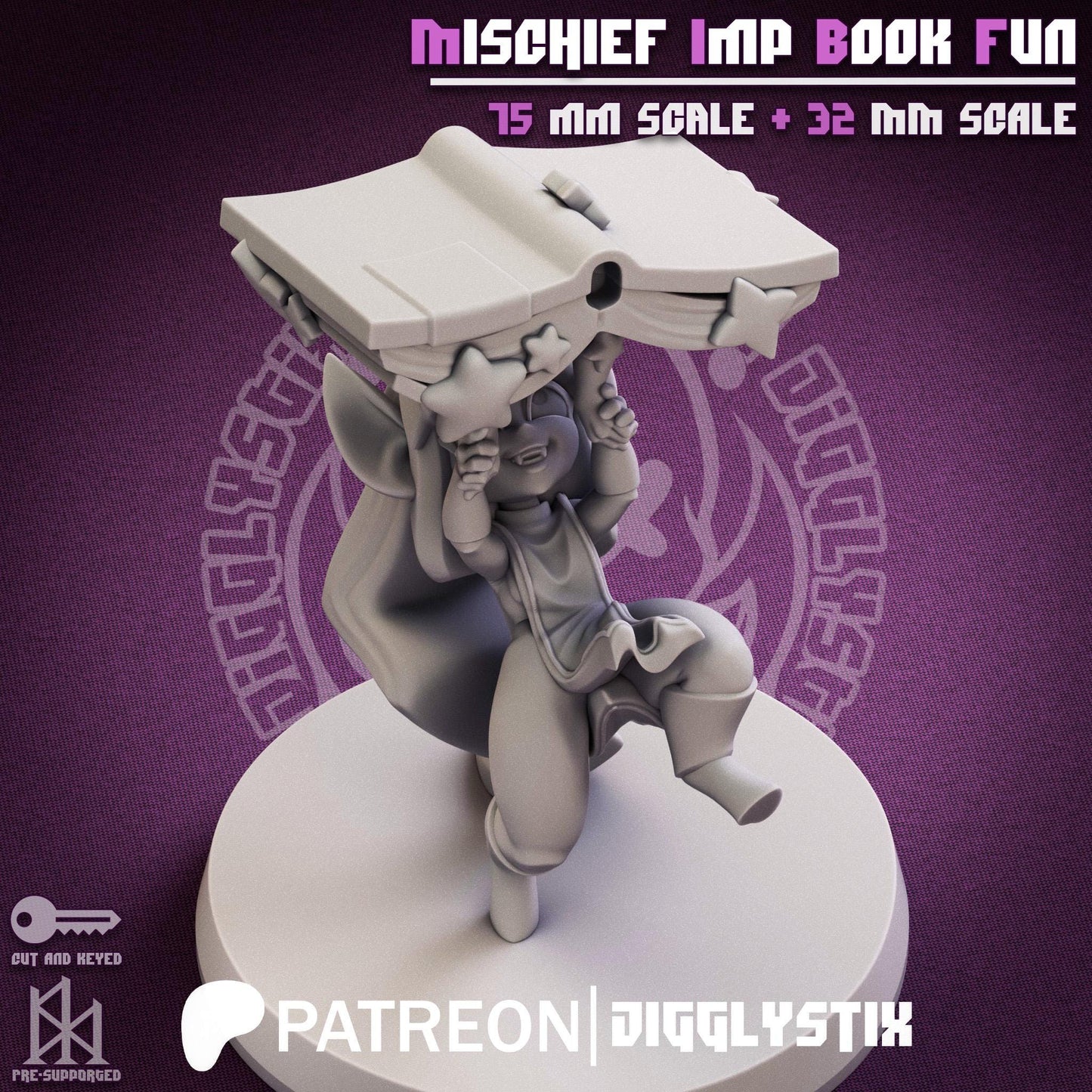 Mischief Imp Book Fun Miniature | Jigglystix