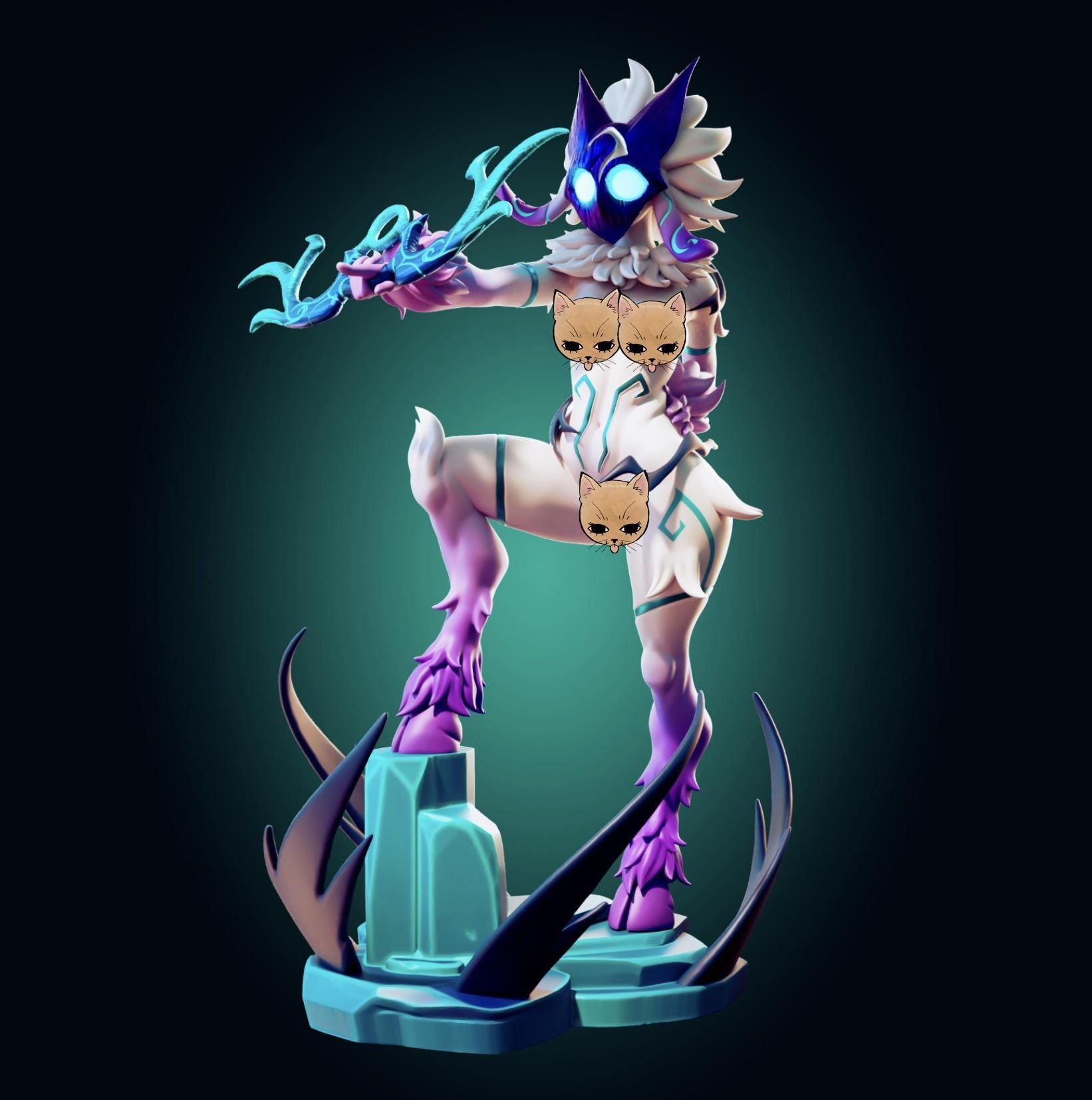 Lamb Warrior Model Kit | 3D Printed Resin Figurine | Officer Rhu