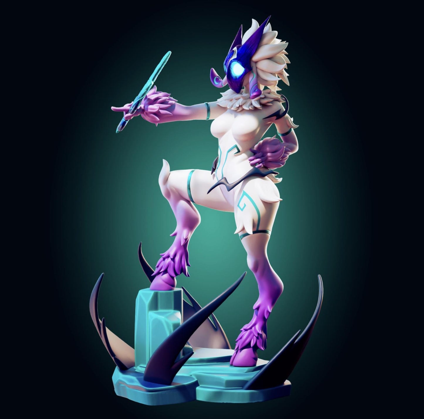 Lamb Warrior Model Kit | 3D Printed Resin Figurine | Officer Rhu