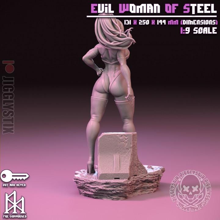 Evil Woman of Steel Miniature | Jigglystix