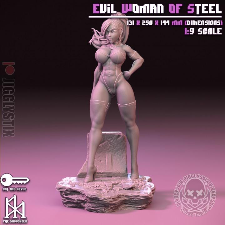 Evil Woman of Steel Miniature | Jigglystix