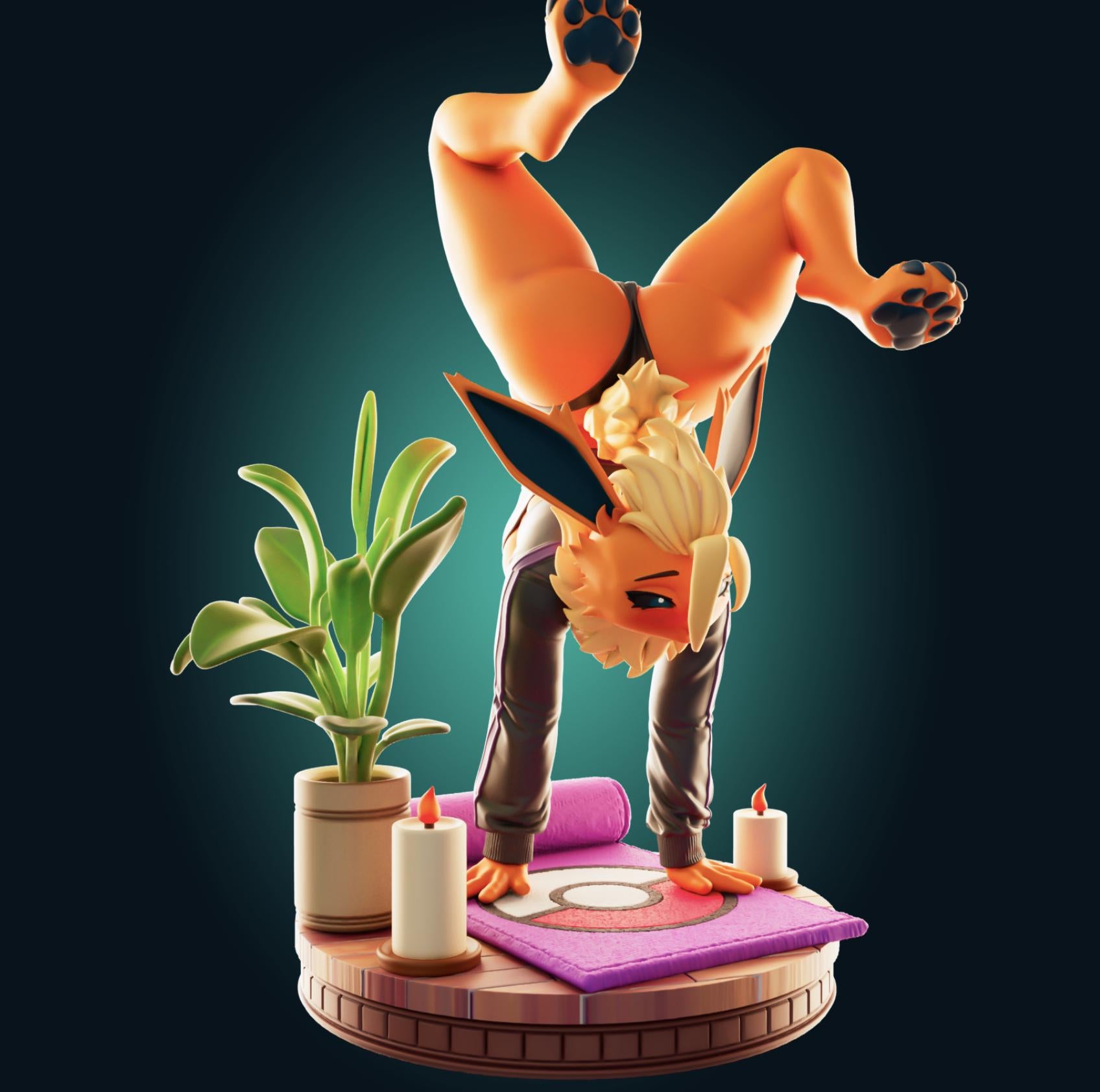 Fire Fox Model Kit | 3D Resin Printed Figurine | Officer Rhu