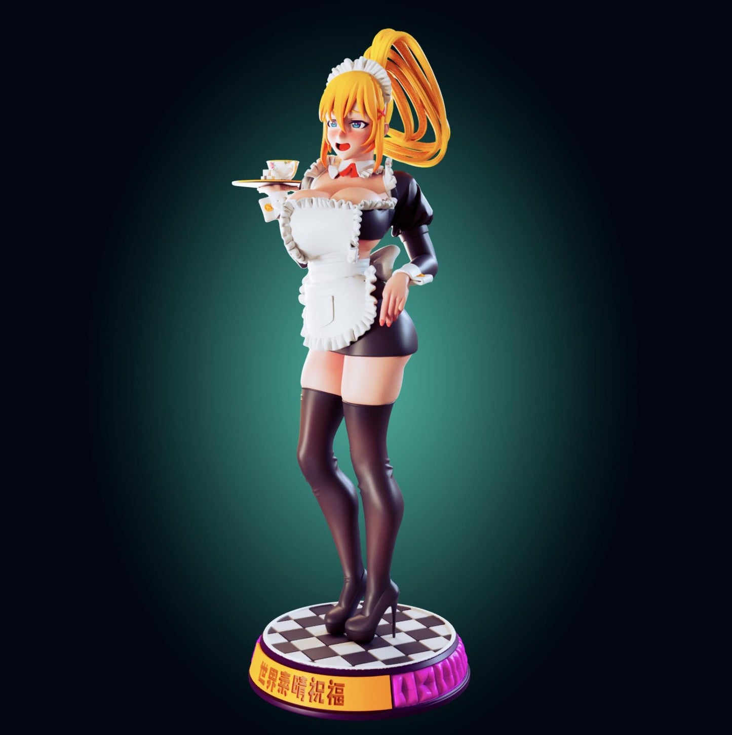 Maid Girl Model Kit | 3D Resin Printed Figurine | Officer Rhu