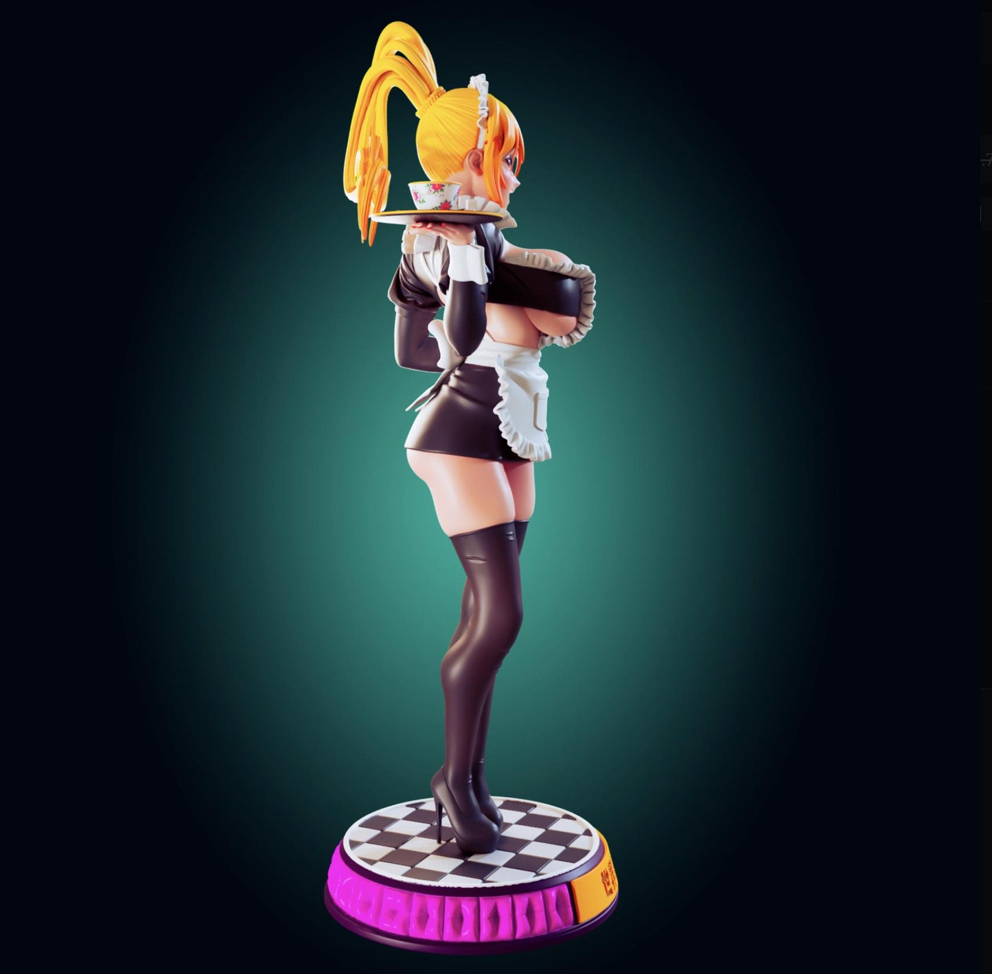 Maid Girl Model Kit | 3D Resin Printed Figurine | Officer Rhu