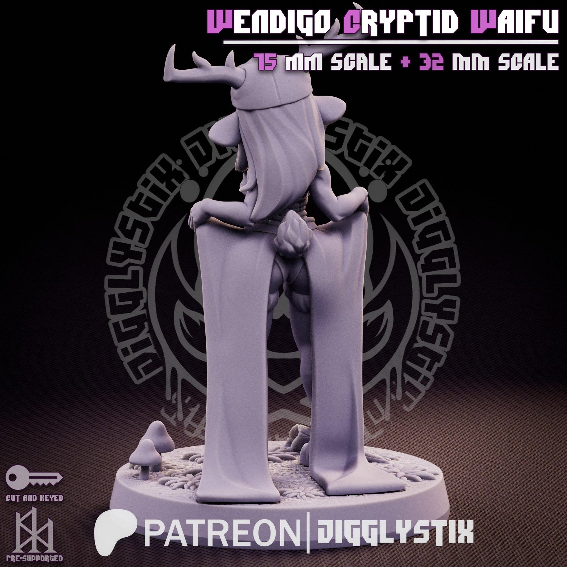 Wendigo Waifu Miniature | Jigglystix