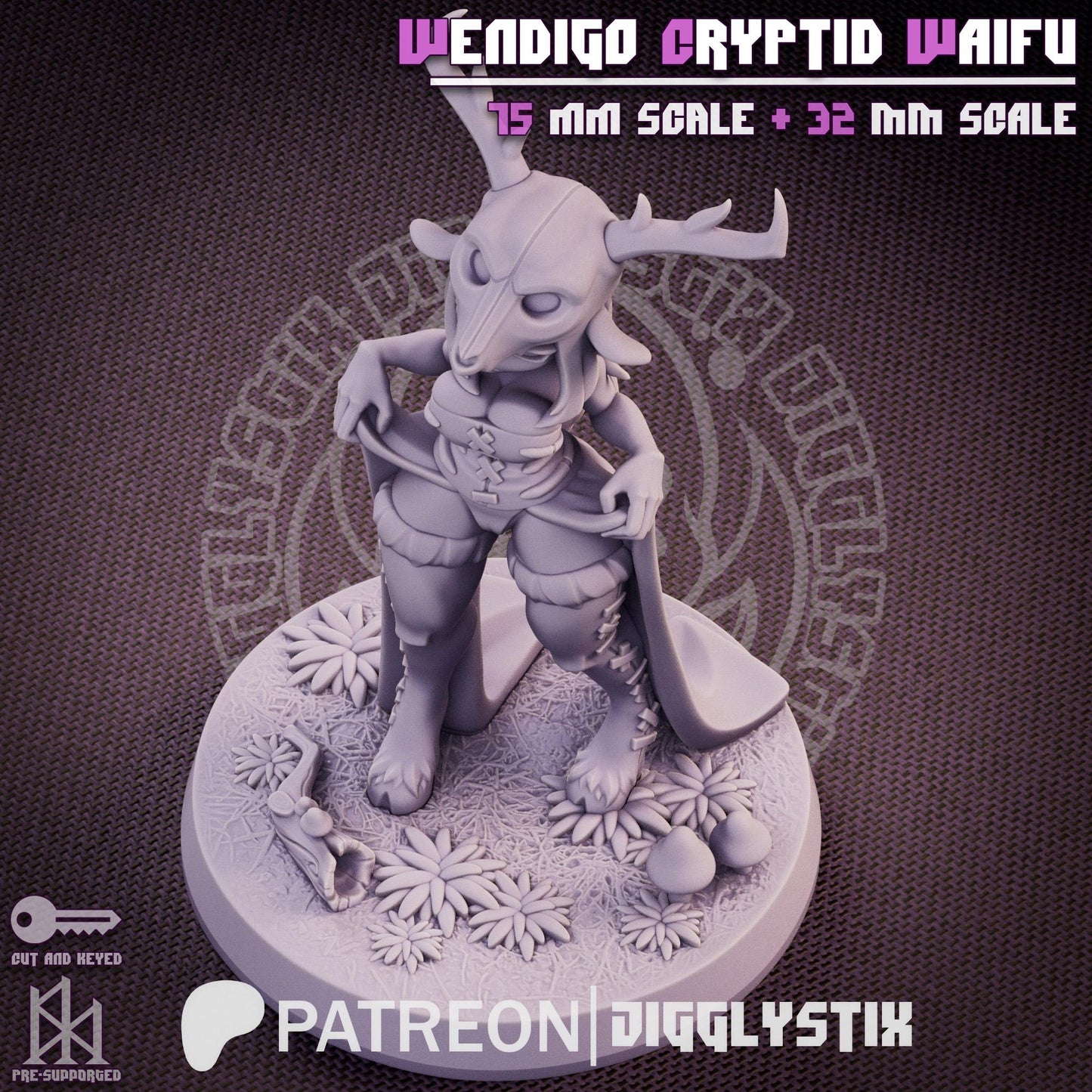 Wendigo Waifu Miniature | Jigglystix