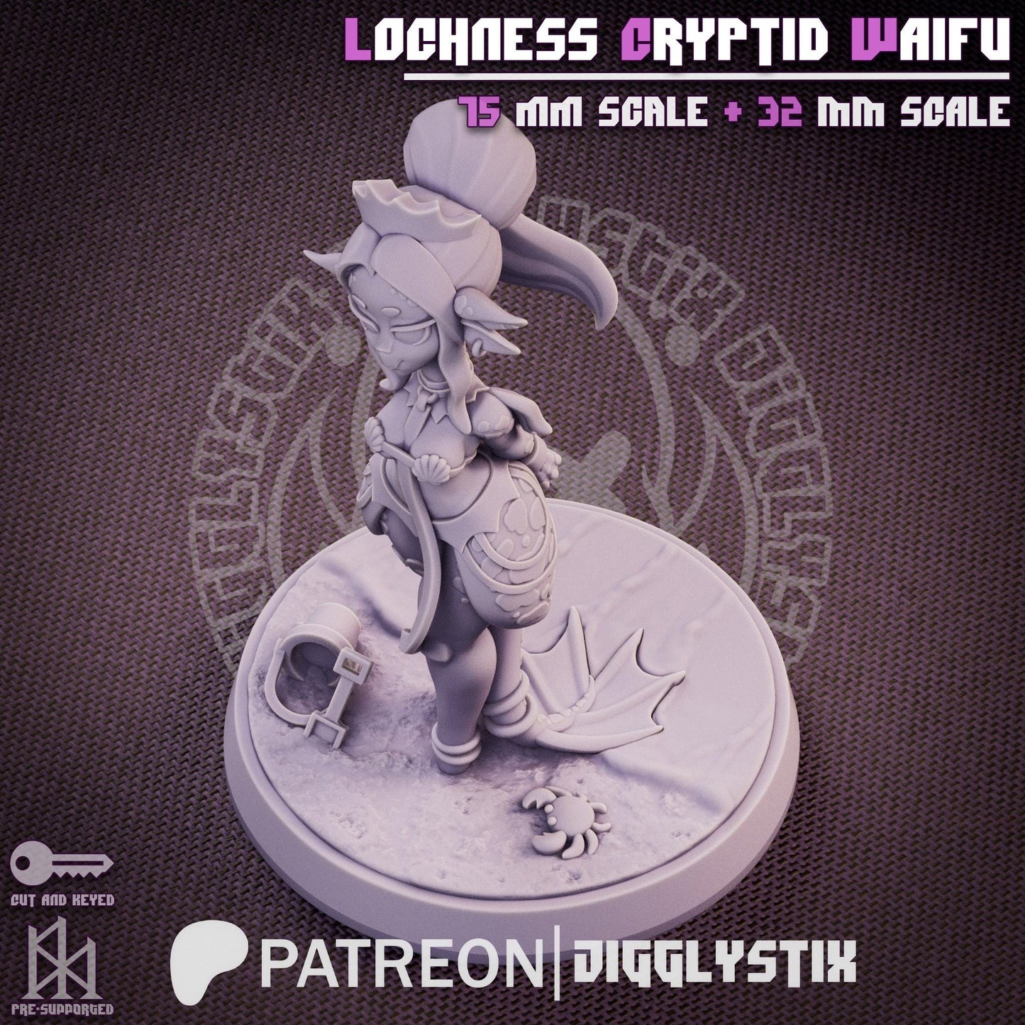Loch Ness Cryptid Waifu Miniature | Jigglystix