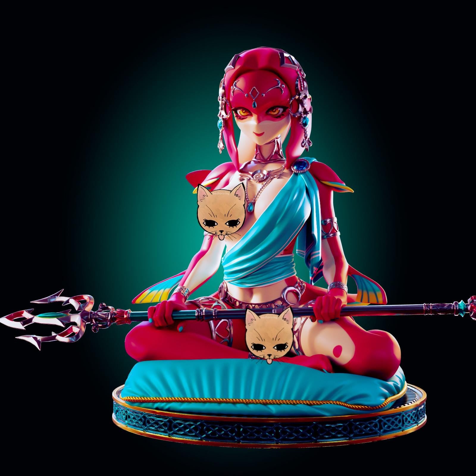 Water Monster Girl Model Kit | 3D Resin Printed Figurine | Officer Rhu