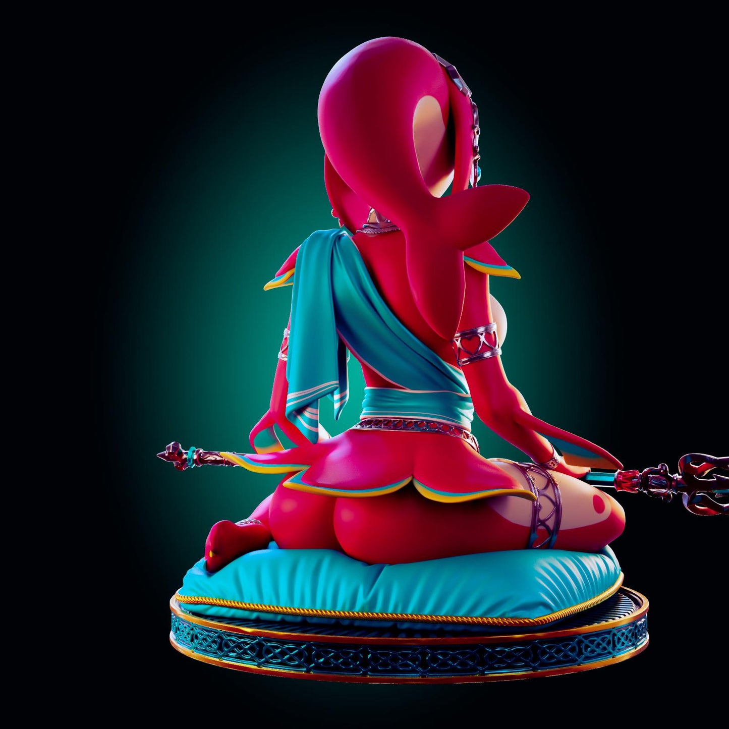 Water Monster Girl Model Kit | 3D Resin Printed Figurine | Officer Rhu
