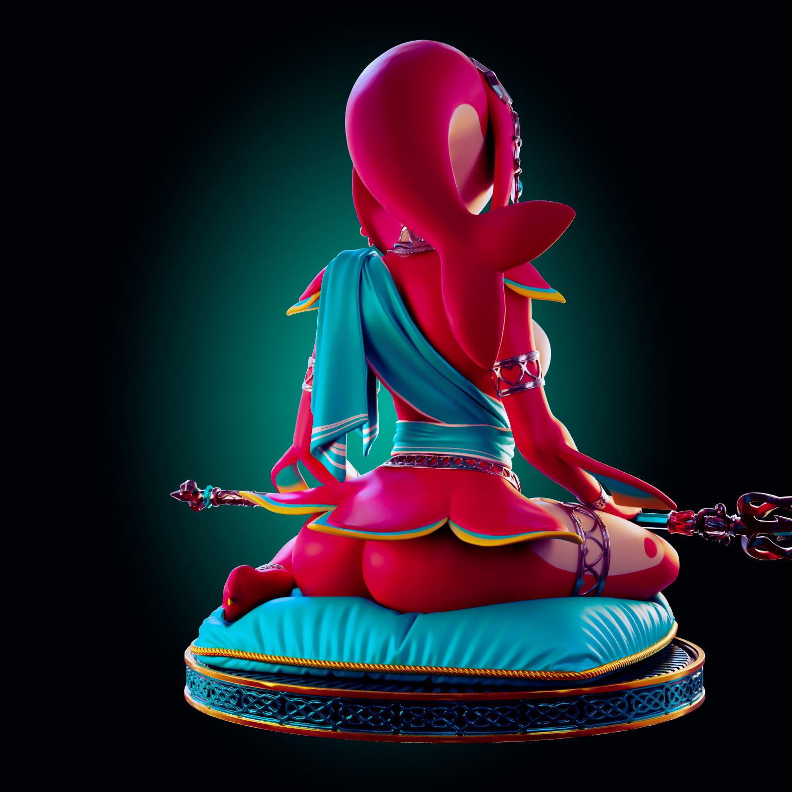Water Monster Girl Model Kit | 3D Resin Printed Figurine | Officer Rhu