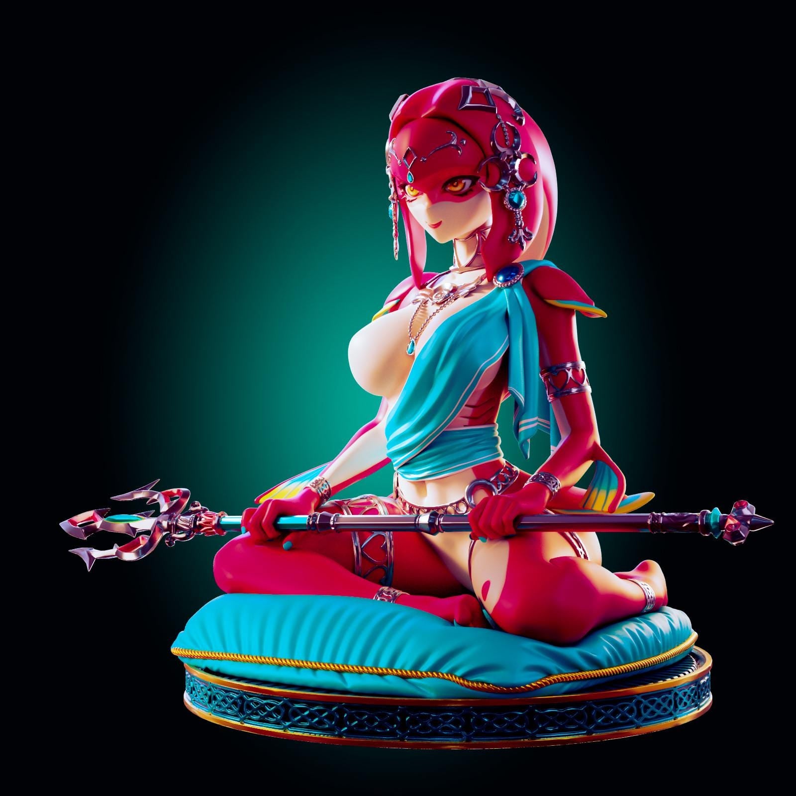 Water Monster Girl Model Kit | 3D Resin Printed Figurine | Officer Rhu