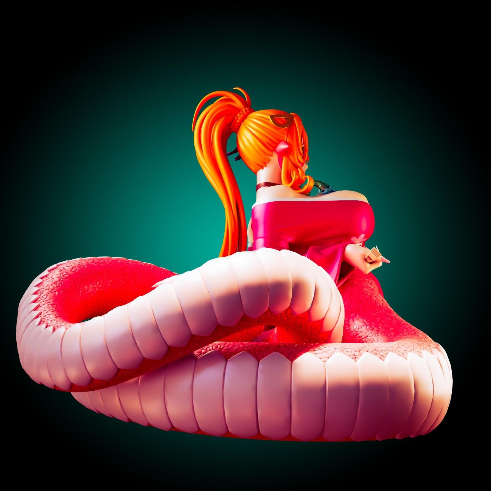 Snake Girl Model Kit | 3D Resin Printed Figurine | Officer Rhu