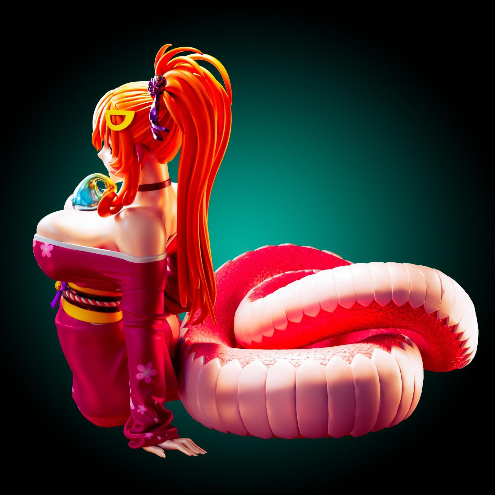 Snake Girl Model Kit | 3D Resin Printed Figurine | Officer Rhu