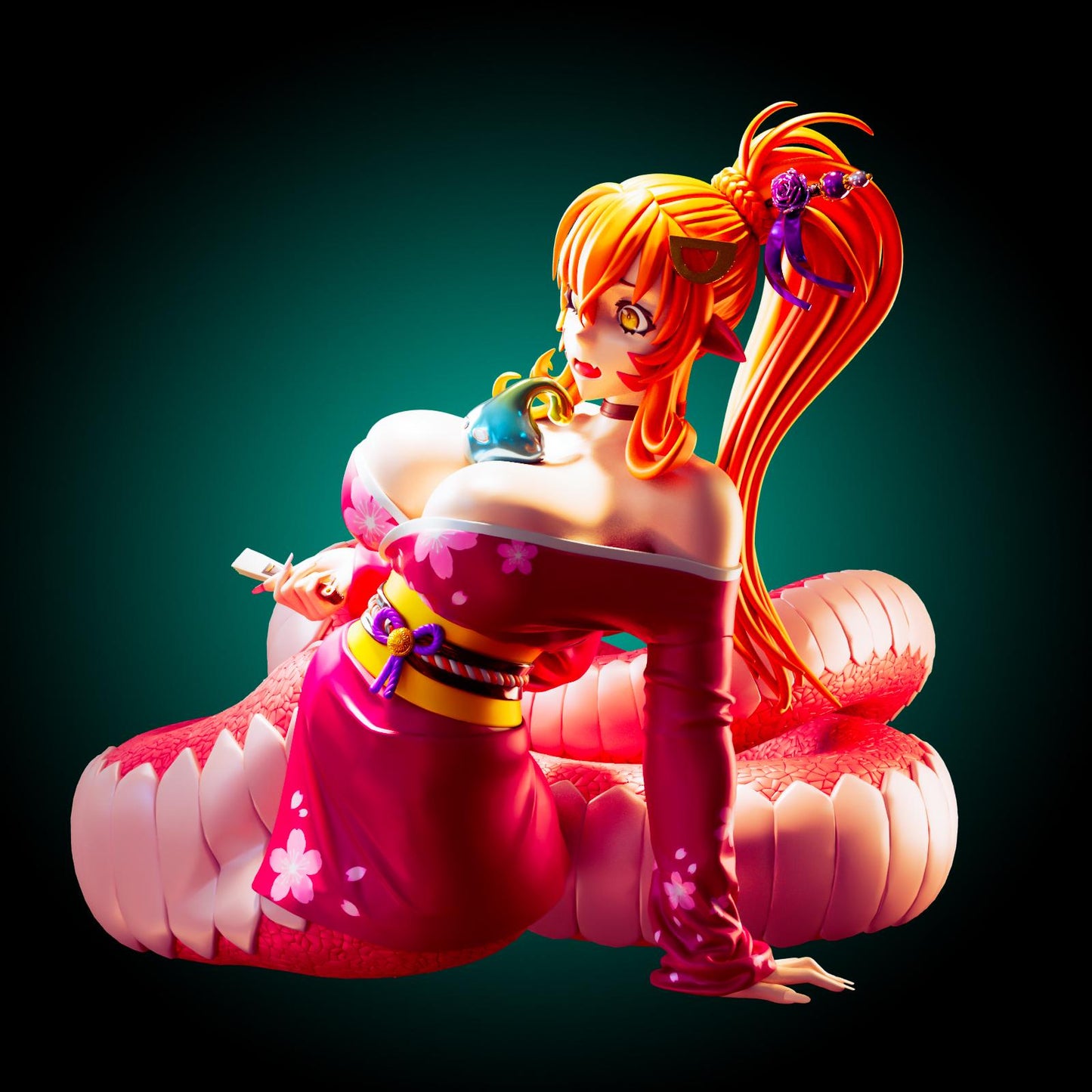 Snake Girl Model Kit | 3D Resin Printed Figurine | Officer Rhu