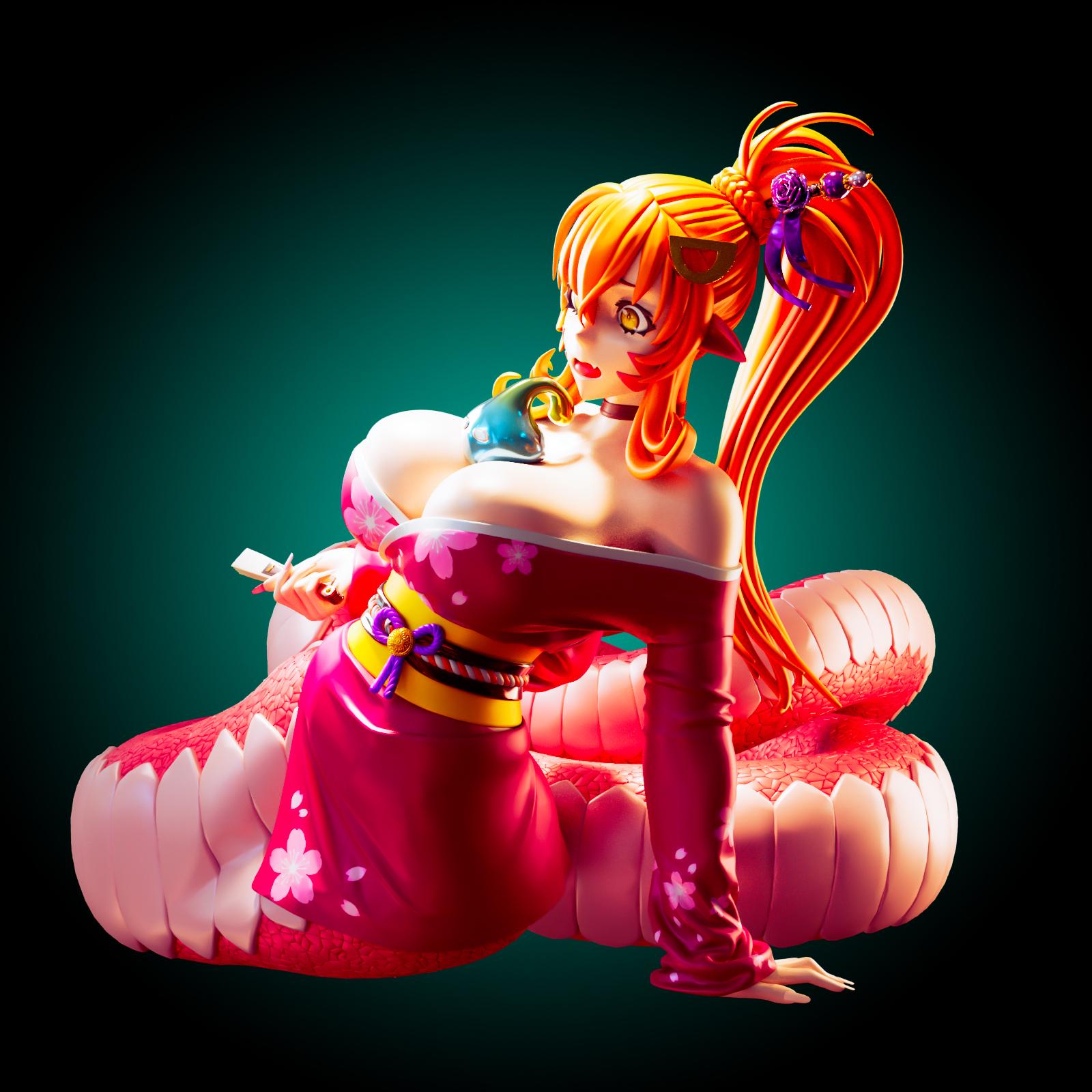 Snake Girl Model Kit | 3D Resin Printed Figurine | Officer Rhu