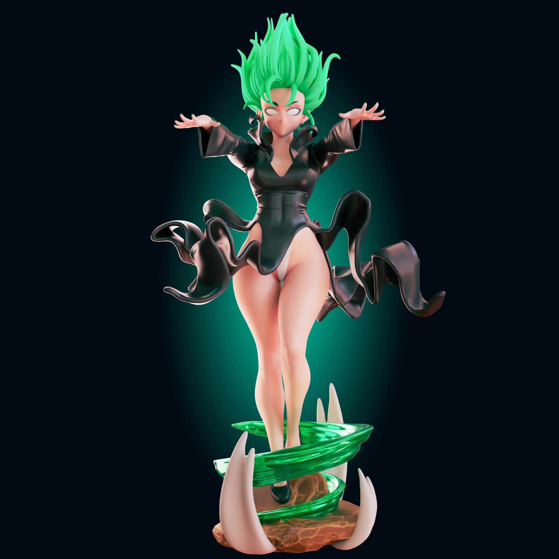 Psychic Girl Model Kit | 3D Resin Printed Figurine | Officer Rhu