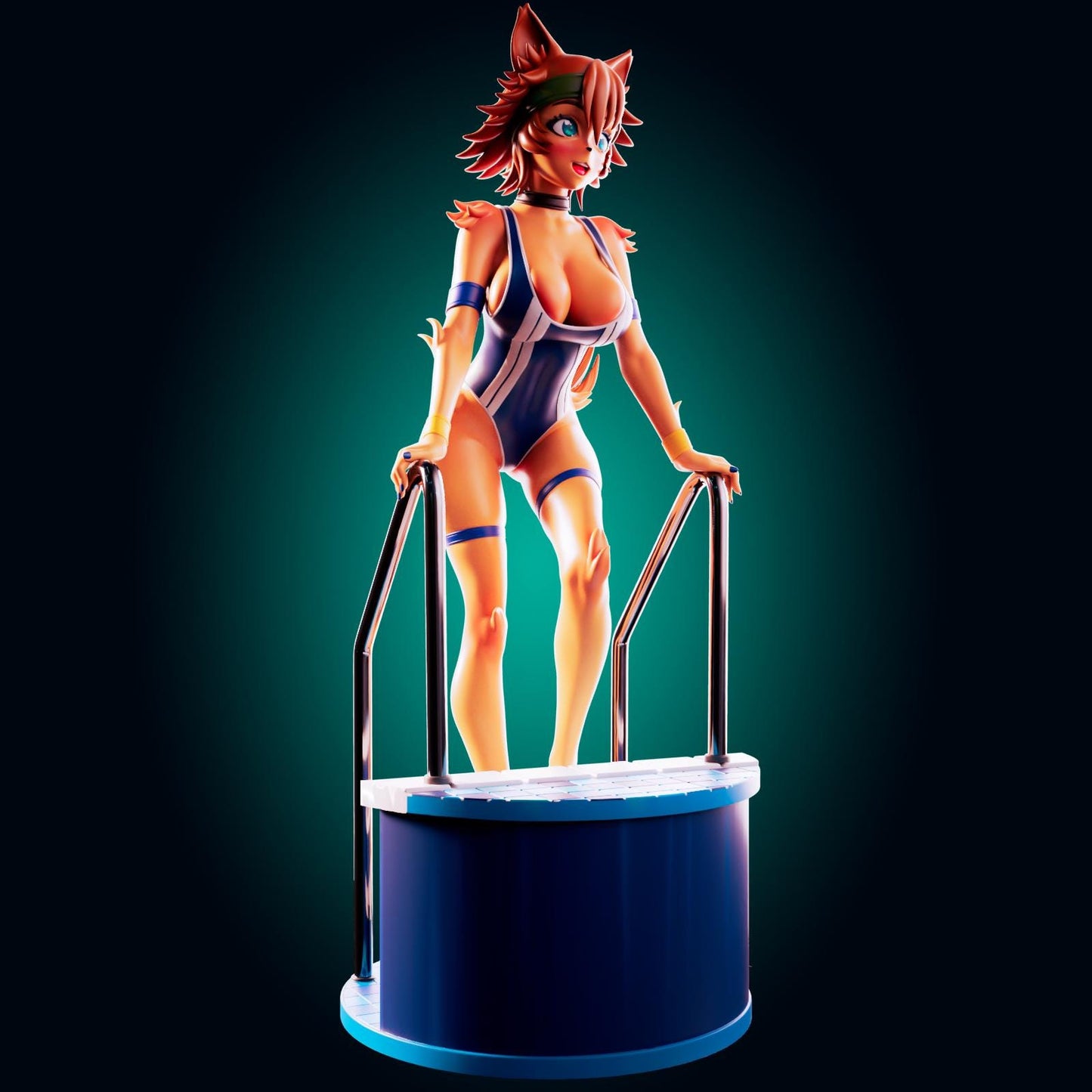 Puppy Girl Model Kit | 3D Resin Printed Figurine | Officer Rhu
