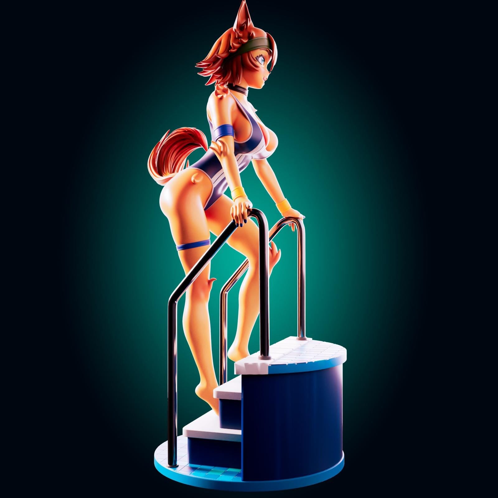 Puppy Girl Model Kit | 3D Resin Printed Figurine | Officer Rhu