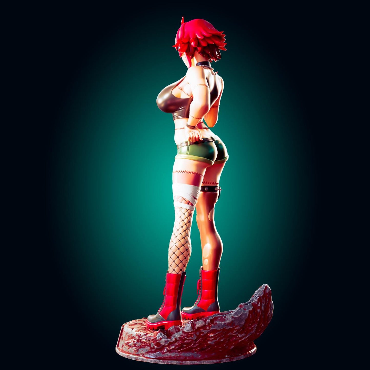 Zombie Girl Model Kit | 3D Resin Printed Figurine | Officer Rhu