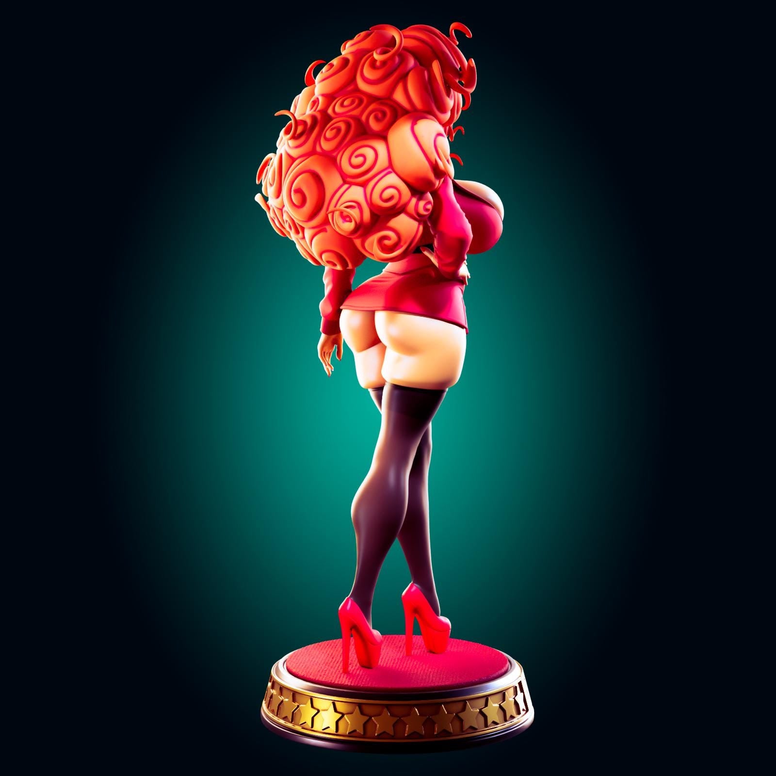 Secretary Pin Up Model Kit | 3D Resin Printed Figurine | Officer Rhu