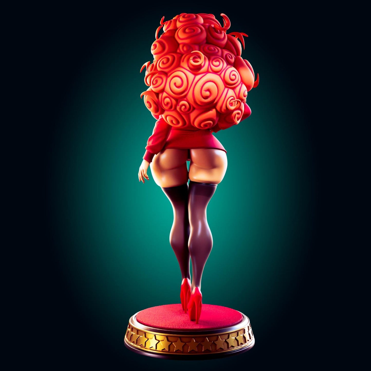 Secretary Pin Up Model Kit | 3D Resin Printed Figurine | Officer Rhu