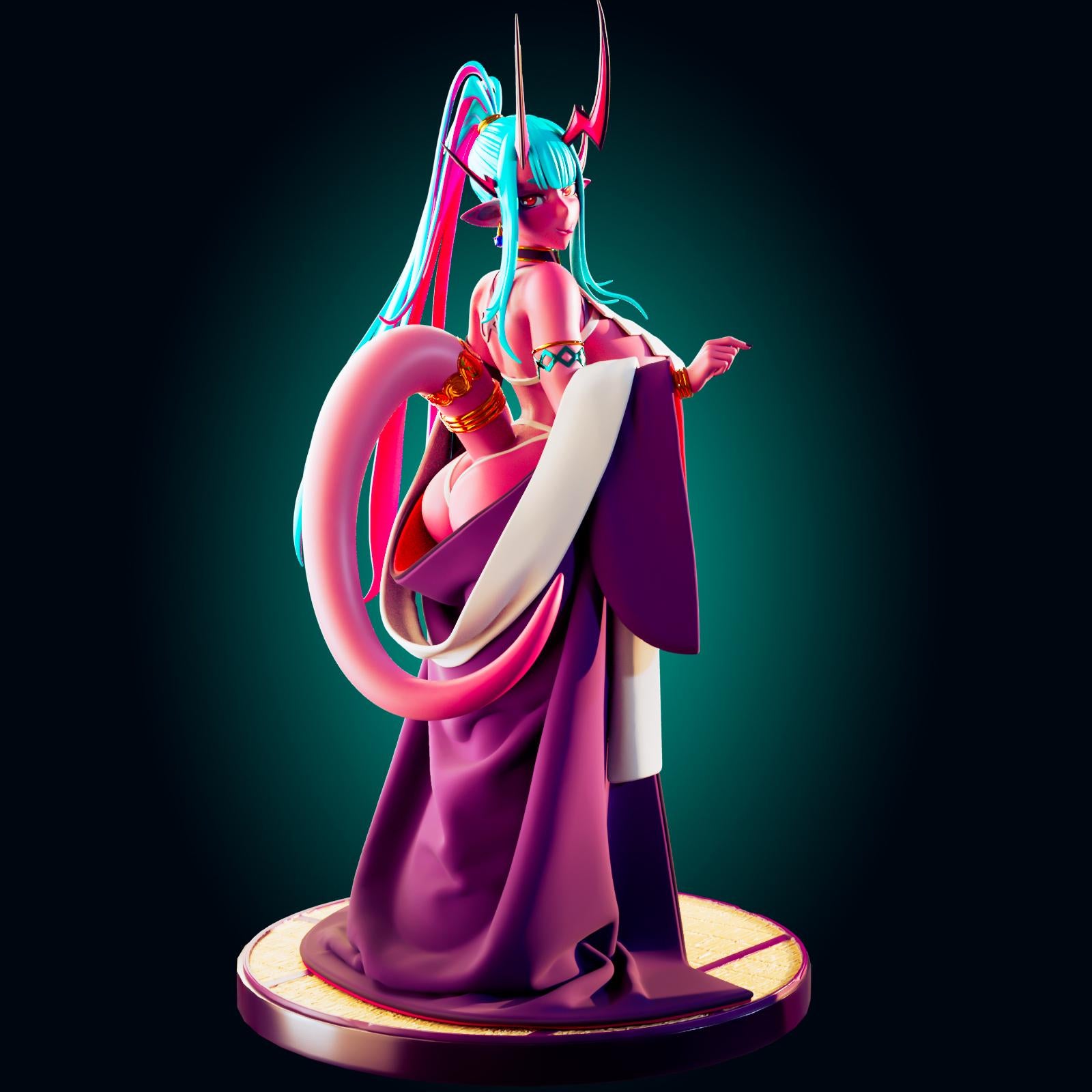 Spirit Maiden Pin Up Model Kit | 3D Resin Printed Figurine | Officer Rhu
