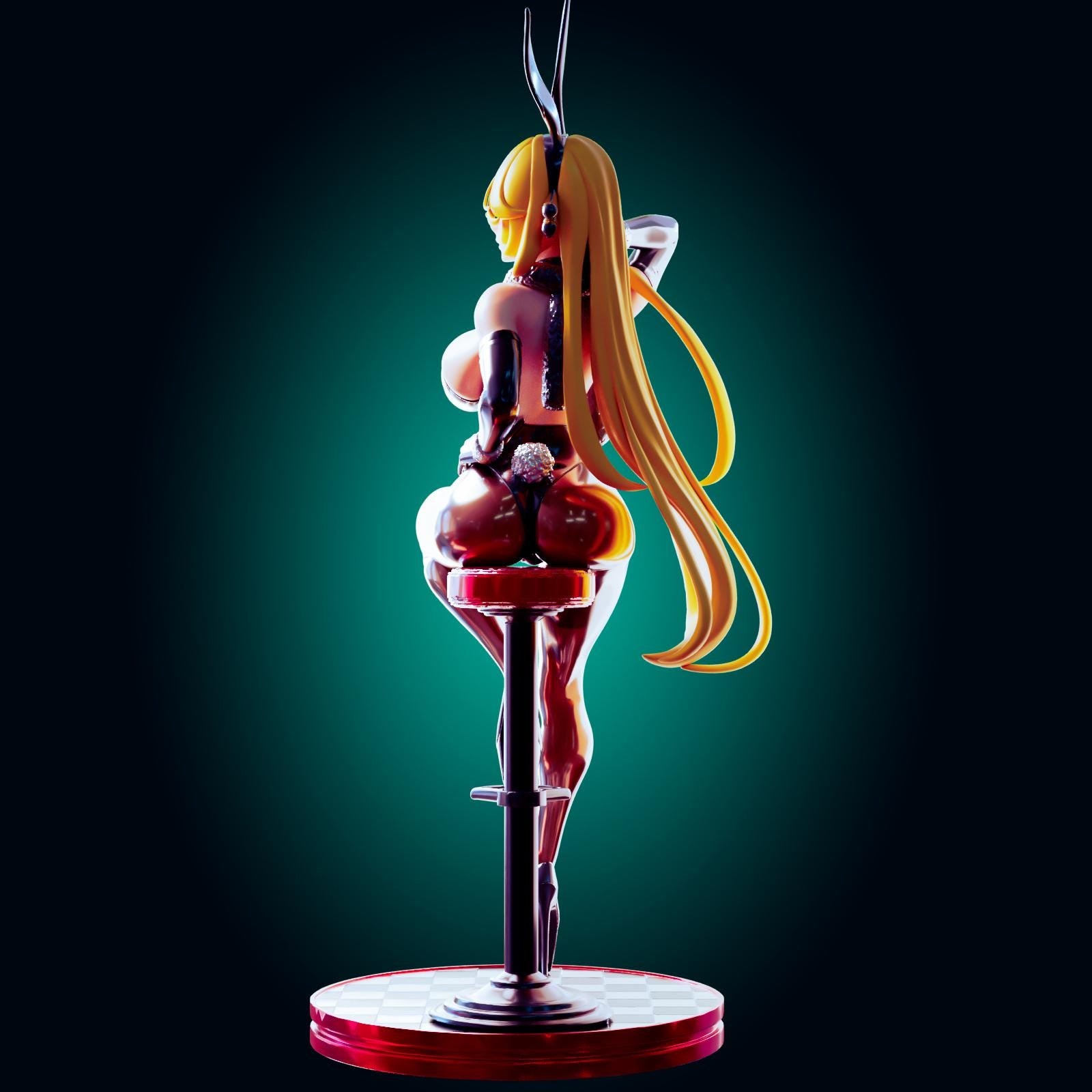 Bunny Suit Pin Up Model Kit | 3D Resin Printed Figurine | Officer Rhu