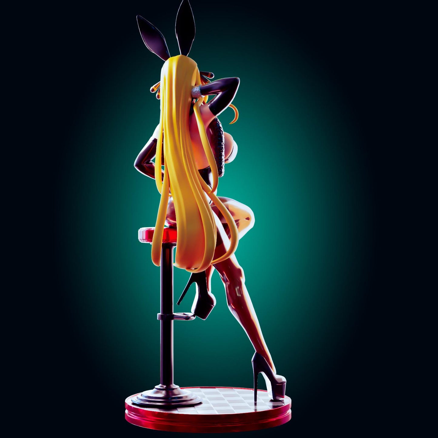 Bunny Suit Pin Up Model Kit | 3D Resin Printed Figurine | Officer Rhu