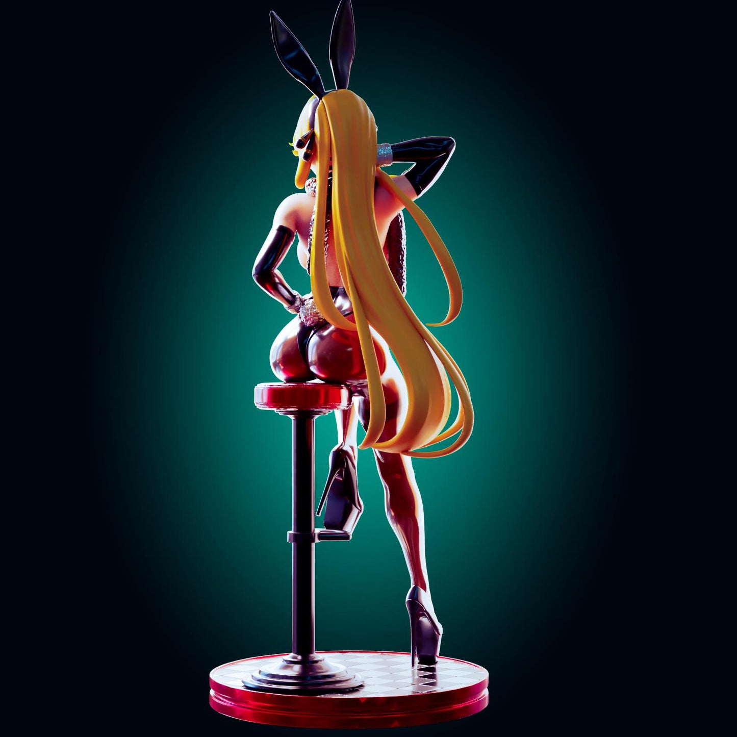 Bunny Suit Pin Up Model Kit | 3D Resin Printed Figurine | Officer Rhu