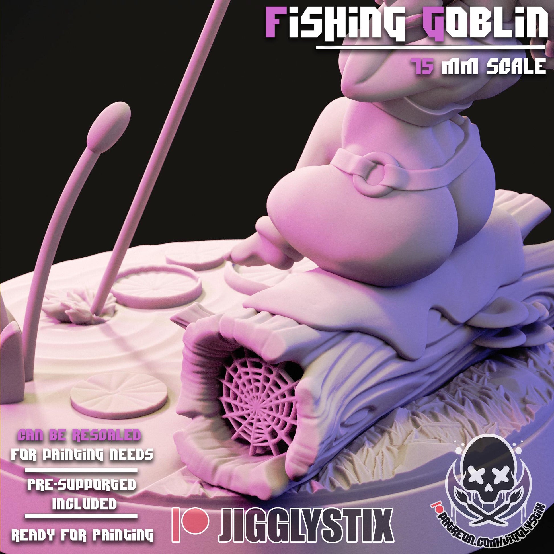 Fishing Goblin Miniature | Jigglystix