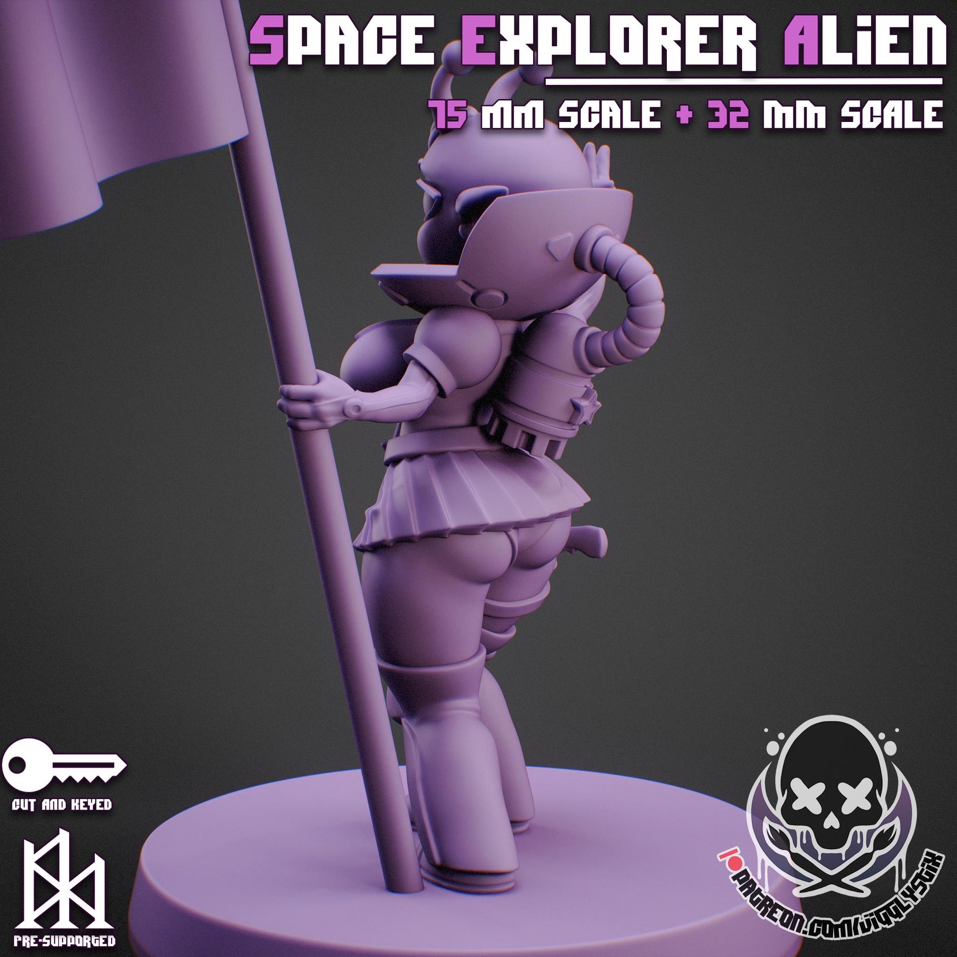 Space Explorer Alien Miniature | Jigglystix