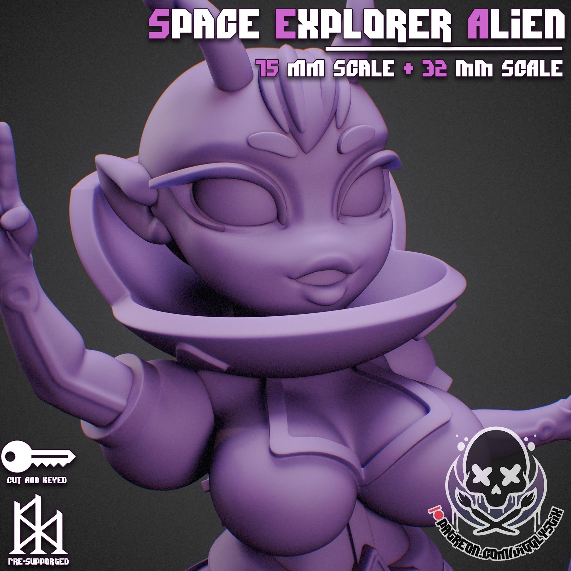 Space Explorer Alien Miniature | Jigglystix